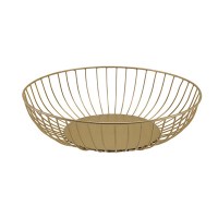 Gold Round Wire Basket